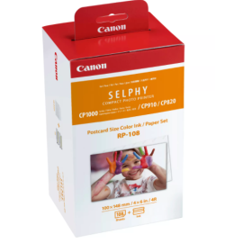 Papier do videoprintera CANON RP-108 kolorowy - folia barwiąca włącznie z papierem fotograficznym