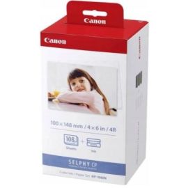 Papier do videoprintera CANON KP-108 IN kolorowy  - folia barwiąca włącznie z papierem fotograficznym
