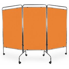 Parawan chromowany III z płytą PCV - różne kolory