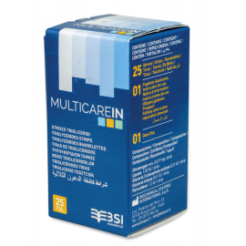 Paski testowe do pomiaru trójglicerydów MultiCareIn BSI - op. 25 szt.