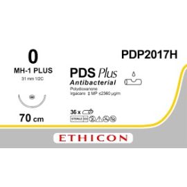 Szew wchłanialny syntetyczny PDS PLUS PDP2017H rozm. 0 ; 1/2 koła ; igła okrągła 31mm ; 70cm ; fioletowy,