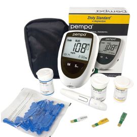 Urządzenie do pomiaru glukozy, cholesterolu, kwasu moczowego Pempa BeneCheck 3w1
