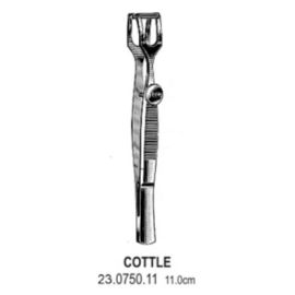 Pęseta Cottle ze śrubą regulacyjną dł. 11cm