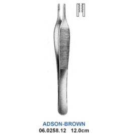 Pinceta Adson-Brown z atraumatycznymi ząbkami,  7x7T , 12 cm