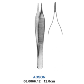 Pinceta anatomiczna ADSON jednorazowa 12,5cm - STERYLNA, METALOWA