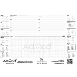 Planer A2 z kalendarzem na rok 2026,  26 kartek