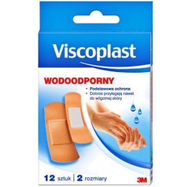 Plastry wodoodporne VISCOPLAST 3M - zestaw dwóch rozmiarów - 12 szt.