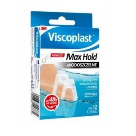 Plastry wodoodporne VISCOPLAST 3M MAX HOLD zestaw 12 plastrów w 3 rozmiarach