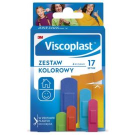 Plastry VISCOPLAST Zestaw Kolorowy - 17 sztuk