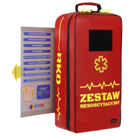 Plecak resuscytacyjny z wyposażeniem, ratowniczy zestaw reanimacyjny