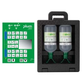 stacja PLUM iBox 2 zamykana z płukankami - 2 x Eyewash 1L
