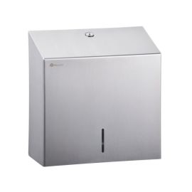 Pojemnik na ręczniki papierowe MERIDA STELLA Anti-FingerPrint MAXI stal matowa z powłoką AFP
