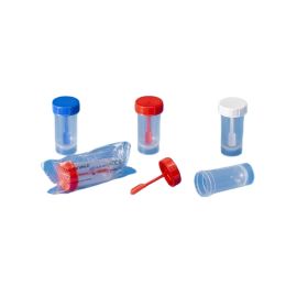 Pojemnik na kał PP z łopatką, pojemność 20ml, niesterylny