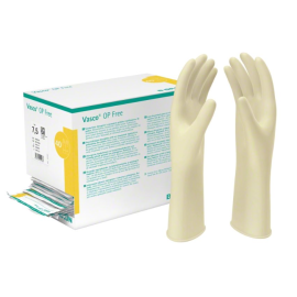 Rękawiczki polyisoprenowe, neoprenowe, sterylne, bezpudrowe, Vasco OP Sensitive B.Braun - 1 para 