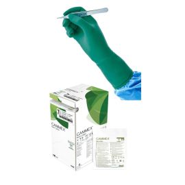 Rękawiczki neoprenowe, sterylne, bezpudrowe, zielone, bez akceleratorów chemicznych, ANSELL GAMMEX Non-Latex - 1 para