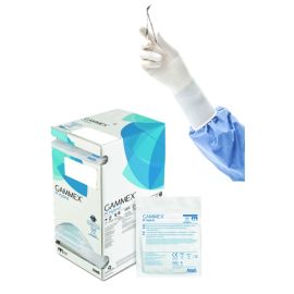 Rękawiczki neoprenowo-poliizoprenowe, hybrydowe, sterylne, bezpudrowe, cieliste, ANSELL GAMMEX Non-Latex PI Hybrid - 1 para