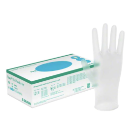 Rękawiczki winylowe, bezpudrowe, transparentne, Vasco Vinyl Powder Free B.Braun - op. 100 szt./90 szt. (XL)