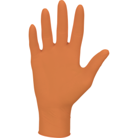 Rękawiczki nitrylowe, bezpudrowe, pomarańczowe, kategoria III - zwiększona ochrona, Nitrylex Orange, Mercator Medical, op. 100 szt.