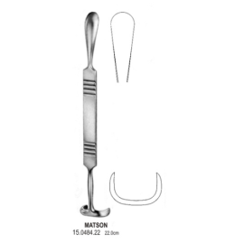 Raspator/skrobaczka typu Matson, długość 22 cm