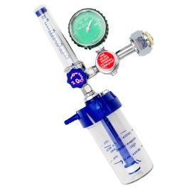 Reduktor tlenowy z rotametrem i nawilżaczem, do tlenoterapii
