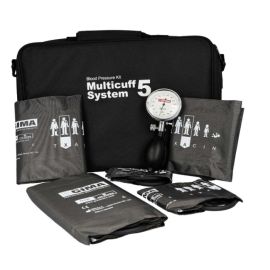 GIMA SIRIO KIT - ciśnieniomierz zegarowy z zestawem 5 mankietów
