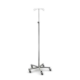 Stojak kroplówki SK-02, z regulacją wysokości w zakresie: 1320-2150 mm, przystosowany do instalacji pompy infuzyjnej,