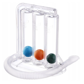 Spirometr trzykulkowy do ćwiczeń oddechowych, trenażer oddechowy, Pulmogain Balanssen