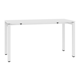 Stół biurowy, metalowy, na stopkach regulujących wysokość, 745-770 mm x 1400 mm x 600 mm, STB 1460