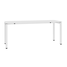 Stół biurowy, metalowy, na stopkach regulujących wysokość, 745-770 mm x 1800 mm x 600 mm, STB 1860