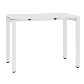 Stół biurowy, metalowy, na stopkach regulujących wysokość, 745-770 mm x 1000 mm x 600 mm, STB 1060