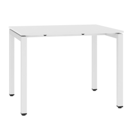 Stół biurowy, metalowy, na stopkach regulujących wysokość, 745-770 mm x 1000 mm x 800 mm, STB 1080