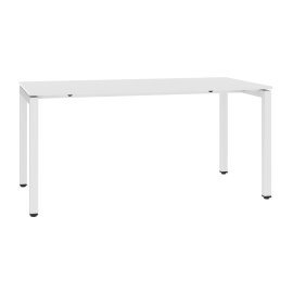 Stół biurowy, metalowy, na stopkach regulujących wysokość, 745-770 mm x 1400 mm x 800 mm, STB 1480