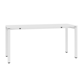 Stół biurowy, metalowy, na stopkach regulujących wysokość, 745-770 mm x 1600 mm x 600 mm, STB 1660