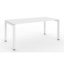 Stół biurowy, metalowy, na stopkach regulujących wysokość, 745-770 mm x 1600 mm x 800 mm, STB 1680