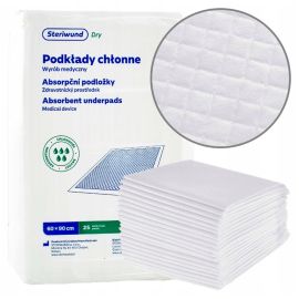 Podkład higieniczny, prześcieradło chłonne, STERI DRY, różne rozmiary - op. 25 szt.