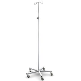 Stojak kroplówki SK-02, regulacja wysokości: 1320-2150 mm, kolumna i głowica ze stali kwasoodpornej