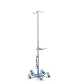 Stojak kroplówki bez regulacji wysokości SK-03, o wysokości całkowitej 1800 mm, głowica G-01 - możliwość mocowania pompy infuzyjnej oraz dodatkowego osprzętu