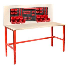 Stół warsztatowy montażowy Z TABLICĄ NA NARZĘDZIA