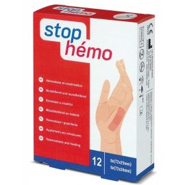 Plastry na zatrzymanie krwawienia STOP HEMO, sterylne - opakowanie 12 sztuk
