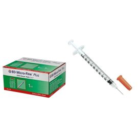 Strzykawka do insuliny 1ml U40, z igłą wtopioną 0,3x8mm, BD Micro-Fine Plus - op. 100 szt.