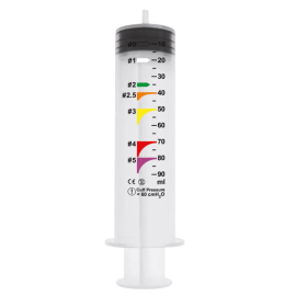 Strzykawka do masek/rurek krtaniowych, do wypełniania powietrzem i wyrównywania ciśnienia, sterylna, 100 ml