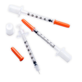 Strzykawka do insuliny BD poj. 0,3ml, z igłą wtopioną 30G 0,30x8 mm U100, op. 100 szt.