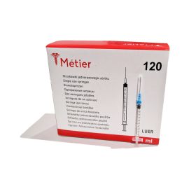 Strzykawki  tuberkulinowe 1ml z igłą 23G 0,6x25 nakładaną (120 szt.)