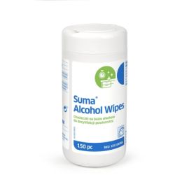 Suma Alcohol Wipes – chusteczki do dezynfekcji powierzchni z alkoholem - opakowanie 150 szt.  TUBA
