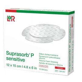 Suprasorb® P sensitive - opatrunek z pianki silikonowej, typ MULTISITE  12 cm x 15 cm