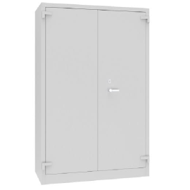 Szafa aktowa, na dokumenty niejawne, wzmocniona, 2-drzwiowa, 4-półkowa, 1950 mm x 1260 mm x 550 mm, klasa A, SAM W 3a