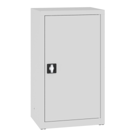Szafa biurowa, metalowa, 1-drzwiowa, 2 półki, 1040 mm x 600 mm x 435 mm, SBM 101M LX