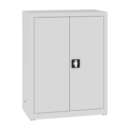 Szafa biurowa, metalowa, 2-drzwiowa, 2 półki, 1040 mm x 800 mm x 435 mm, SBM 102M LX