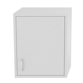 Szafka medyczna wisząca, 1-drzwiowa, drzwi metalowe, szklane półki, SZL 101