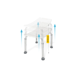 Taboret pod prysznic prostokątny